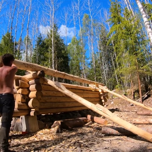 How to Split a Log Lengthwise Perfectly Using Just Hand Tools See more here: https://camping.cafex.biz/blog/25896 | Visual Semantics