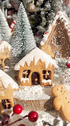 6.7K views · 122 reactions | Gingerbread House Pop Tarts Perfect, super quick & easy CHRISTMAS treat!!!! You’ll love them!!! Recipe: Link in the comments!! #christmas #christmastreats #gingerbread #handpies #poptarts #gingerbreadhouse #veganbaking #festiveseason | The little Blog of Vegan | Facebook