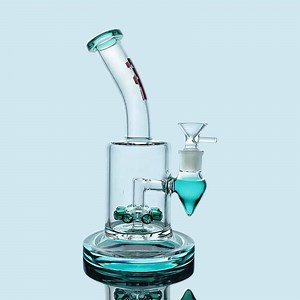 [Hot Item] Rotatable Perc Recycler Heady Smoking Water Pipe Glass Hookah DAB Oil Rig