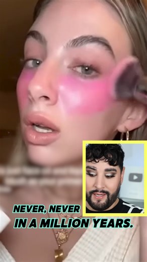 Reacting to Weird Makeup Hacks 🙄 #reels #makeup #beautyhacks #blush #makeuptutorial | Robert Welsh