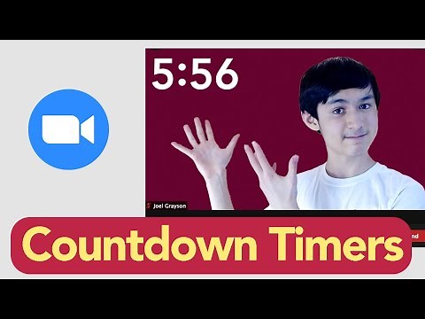 Zoom Countdown Timers FREE - 5 Colors & Many Durations (Easy tutorial)