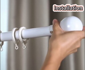 Swing Arm Window Curtain Rod, Heavy Duty Portiere Iron Drapery Rod, Swing Arm Curtain Rod for Side Panels, Window Curtain Display Stand Drapery Arm Front Door Curtain Rail for Kitchen Bathroom(19in)