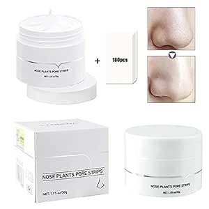 3pcs Nose Plants Pore Strips, Nose Strips for Blackheads, Blackhead Remover Mask, Black Head Acne Remover Nose Mask, Plant Pore Strips with 180pcs Nose Strip
