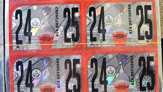 22,000 counterfeit Pennsylvania vehicle inspection stickers seized