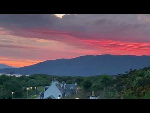 Scottish sunset in Kyle - Duirinish, overlooking the Isle of Skye