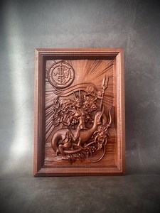 Asmodeus Wooden Panel, 3D Wooden Picture - Etsy