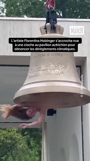 Florentina Holzinger s’accroche à la cloche : protestation climatique à Venise