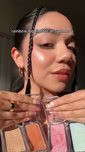 rainbow highlighter all summer? i think YES! 🌈✨ #nyxcosmetics #nyxprofessionalmakeup | NYX Professional Makeup