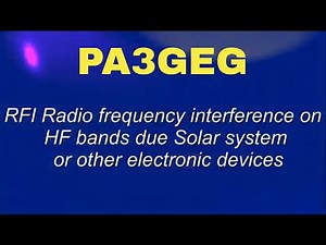 RFI Radio frequency interference on HF bands Solar system inverters