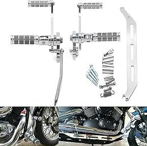 CNC Forward Controls Footpegs for Yamaha Vstar XVS650 Custom Classic Silverado/XVS 400 Dragstar 1996-2001