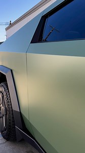 Satin Olive Green Tesla Cybertruck by StickerCity ! #Tesla #Cybertruck #StickerCity #SatinOliveGreen | StickerCity | Facebook