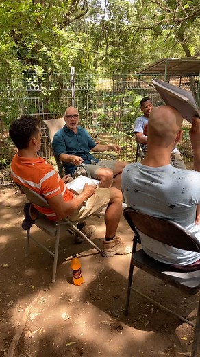 Our beloved Pastor Vinnie. He comes every Wednesday to spend a couple hours with our guys, bonding and answering their biblical questions. 🙌 | The Monkey Farm