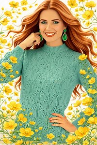 Ivy Leaf Lace Romantic Jumper Knitting Pattern PDF - Etsy Canada