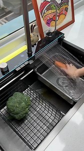 3.8K views · 18 reactions | More than a sink — it's a workstation. 識流 Our 2025 Kitchen Sink System features an integrated cutting board, sliding drying rack, and deep basin. Smart, sleek, and space-saving. | Home Kitchen Supplies | Facebook