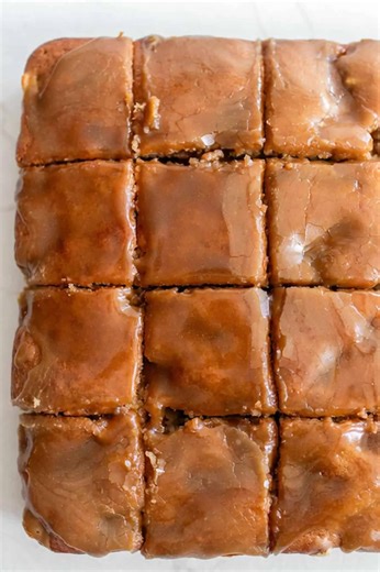 17K views · 18 reactions | Warm, spiced apple cake is perfect from-scratch treat for cozy days in the kitchen. With its luscious caramel glaze and a hint of tang from Greek yogurt, this moist cake is everything you want in a homemade fall treat. | Mama's Cooking Recipes | Facebook