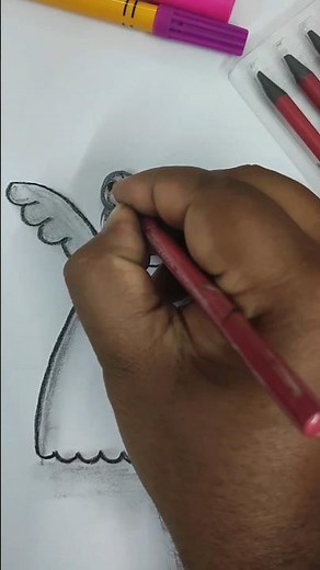 easy drawing pari for beginners