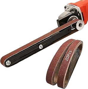 Belt Sander attachments for Angle Grinder,Detailing Bandfile Sander adapter,US 5/8-11 / M10 / M14 Thread,Suitable for Welding Points Grinding,Woodworking and Metal Rust Removal.