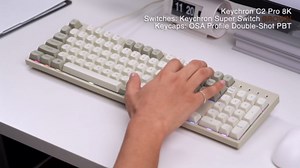 Keychron C2 Pro Wired Mechanical Keyboard with 8K Hz Polling Rate, Full Size Custom RGB Backlit Hot-Swappable, Non-Shine Through PBT Keycaps Compatible with Mac Windows Linux