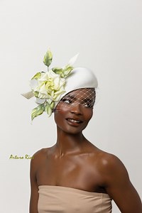 Ivory Silk Beret Fascinator, Kentucky Derby Beret, Couture Wedding Fascinator. - Etsy