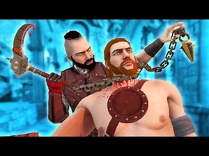 Choking my Enemies with this Overpowered Chain Weapon (Kusarigama) in Blades and Sorcery VR Mods U9