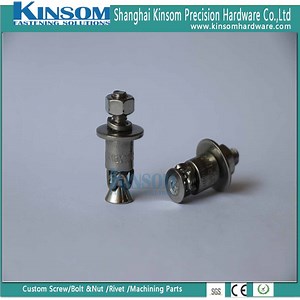 [Hot Item] Expansion Anchor Countersunk Bolt and Hexagon Nut M6 M8 with Stainlesss Steel 304 316