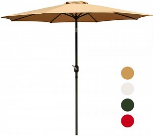 [Hot Item] 10FT Patio Umbrella Outdoor Market Table Umbrella Garden Sunshade Umbrella Waterproof Parasol