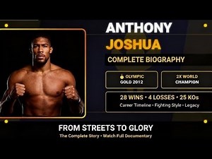 Anthony Joshua Biography: From Olympics to Heavyweight Champion | Full Life Story & Career Highlight