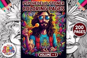 200 Psychedelic Stoner Coloring Pages – Bold & Easy Trippy Art for Adults – Groovy Weed Themed Printable Coloring Book - Etsy Canada