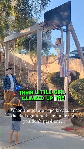 No Ladder? No Problem! She Saved the Piñata Party