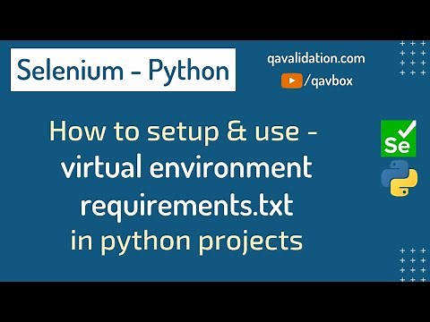 Setup | usage of virtual environment & requirements.txt in python