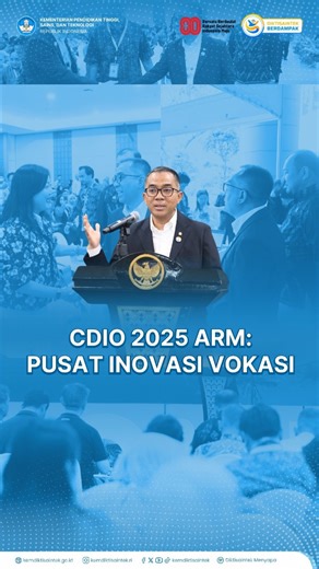 Kementerian Pendidikan Tinggi, Sains, dan Teknologi | CDIO 2025 ARM di Batam: 13 Negara Bahas Inovasi dan Pendidikan Vokasi Halo #InsanDiktisaintek Mendiktisaintek Brian Yuliarto meresmikan... | Instagram