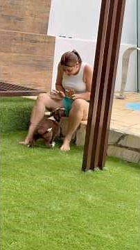 Even the peanut is afraid of the jaguar lady 😂😂🐶