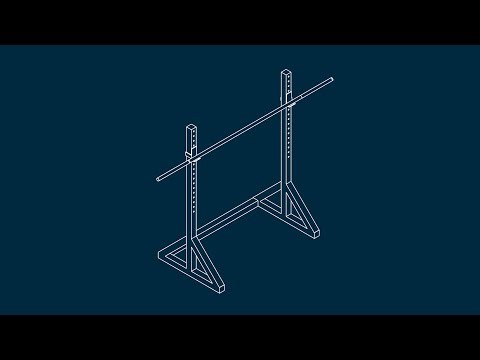 DIY - ADJUSTABLE BENCH PRESS AND SQUAT RACK