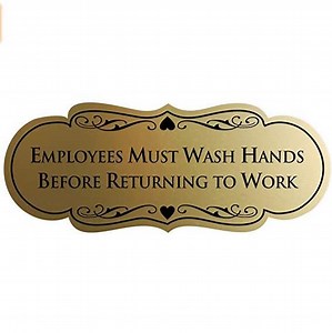 [Hot Item] Please Wash Your Hands Signage Wash Hand Sign Sticker for Schools Caution Signs