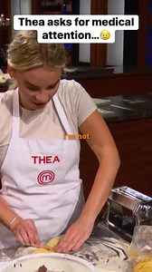 Thea nearly faints 😥 #masterchef #masterchefcanada #alvinleung #masterchefworld #thea #cooking | MasterChef World