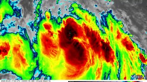 Last night, NOAA's GOES West satellite watched Hurricane #John make landfall in Mexico's southern Pacific coast after rapidly intensifying to a Category 3 hurricane. Today it is tropical storm. Get the latest updates and advisories: www.hurricanes.gov | NOAA Satellite and Information Service