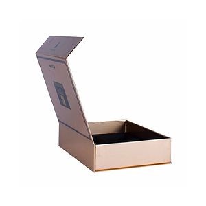 [Hot Item] Customized Logo Luxury Case Board Packaging Book Shape Rigid Cardboard Gift Boxes with EVA