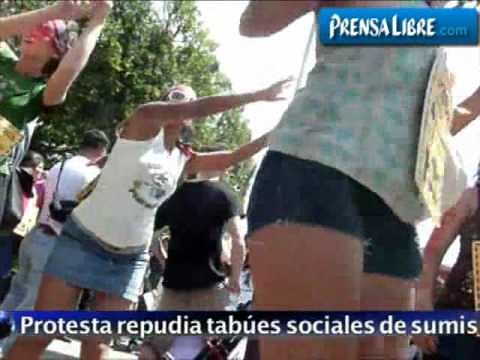 Mujeres en Nicaragua protestan contra la violencia de género