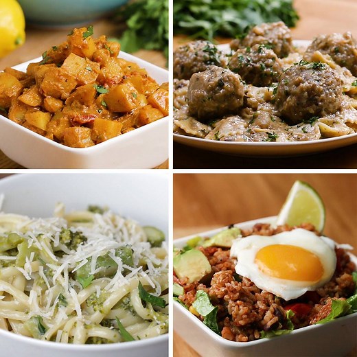 2.7M views · 5.4K shares | You only need one pot for these delicious vegetarian meals  Get the recipes: https://tasty.co/compilation/one-pot-vegetarian-meals | Tasty Vegetarian | Facebook