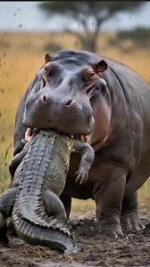10K views · 189 reactions | Hippo vs crocodile fight鍊 #wildlife #natureisbrutal #animalencounter #wildlifevideo #naturedocumentary #africanwildlife #animalfight #natgeostyle #wildlifereels #shortsviral #predatorprey #natureunfiltered #aiwildlife | happy hour | Facebook