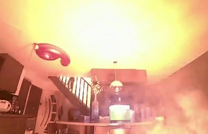 Lithium battery fire, West Yorkshire