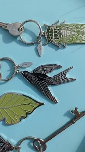 Silver Metal Cicada Keychain: Insect Lover Bug Keyring - Etsy
