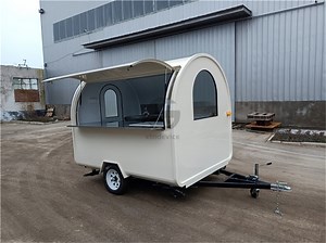 [Hot Item] White Small Hot Dog Food Cart with Fully Kitchen Equipment
