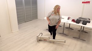 Molift Quick Raiser 205 Sit to Stand Lift – Ergonomic Patient Stand Assist Lift for Safe & Comfortable Transfers with Adjustable Legs, Compact & Easy to Maneuver Design – 451 lbs Weight Capacity