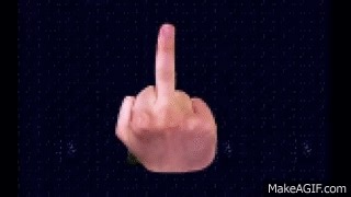 3d middle finger on Make a GIF