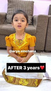 THEN & NOW ❤️ My musical journey 😍😍 Sooryagayathri akka thank u so much and i wish i get a chance to sing with u soon ❤️🙏🏻#kids #baby #singing #carnatic #carnaticmusic #child #childartist #spreadlove | ARYA Sinchana