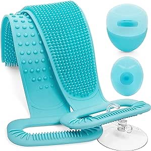 Silicone Back Scrubber for Shower, Back Scrubber for Shower, Back Scrubber, Silicone Body Brush, Back Washer for Shower, Silicone Bath Body Brush, Back Scrubber for Shower for Men & Women