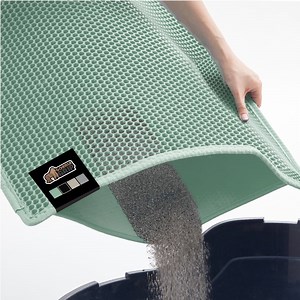 GORILLA GRIP Waterproof Cat Litter Mat, Easy to Clean Honeycomb Waste Trapping Mats, 35x24 Sage - Walmart.com