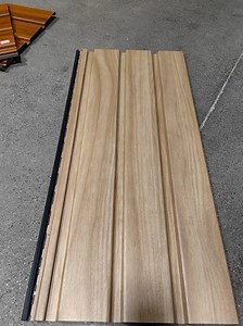 [Hot Item] Wood Grain PVC Soffit Ceiling Panel Eave Decoration Wall Cladding Light Weight Easy Install