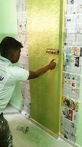 Stick Roller Texture Design By Asian Paints Royal Play #texture #royalPlay #reels | Vinod Kumar Varma